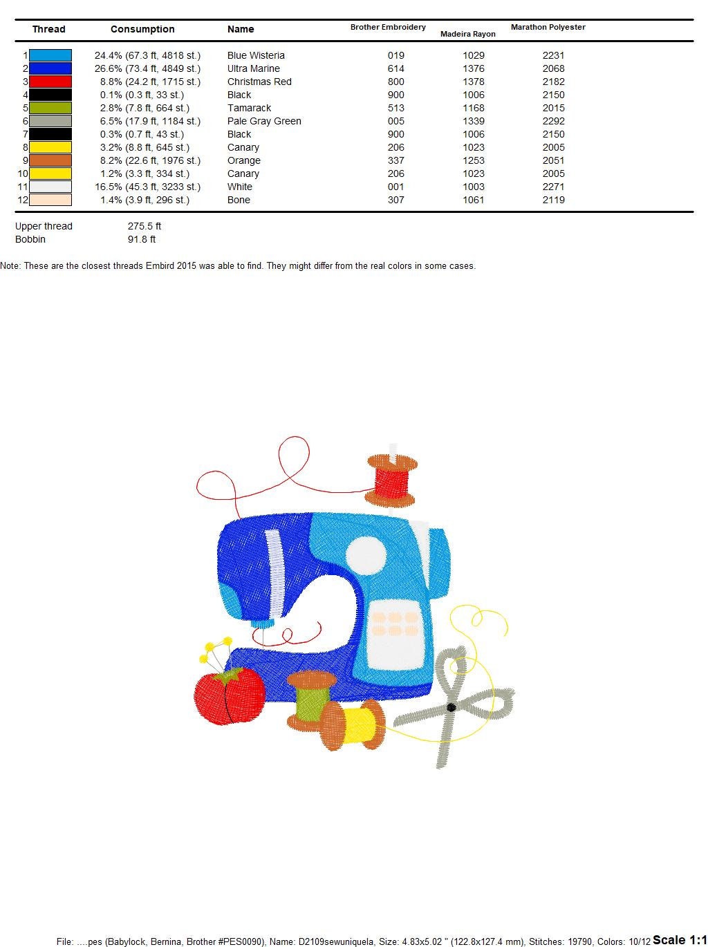 Sewing embroidery designs - Singer embroidery design machine embroidery pattern - Sewing machine design - instant download  pes jef xxx hus