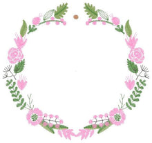 Load image into Gallery viewer, Flowers Monogram Frame embroidery designs - Flower embroidery design machine embroidery pattern - Floral embroidery file - girl embroidery
