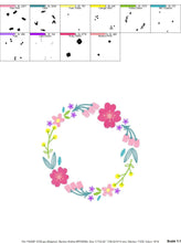 Load image into Gallery viewer, Monogram Frame embroidery designs - Flower embroidery design machine embroidery pattern - Floral embroidery file - baby girl embroidery pes
