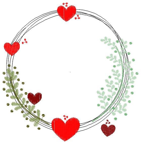 Monogram Frame embroidery designs - Heart embroidery design machine embroidery pattern - Valentines embroidery file - baby girl embroidery Marcia Embroidery