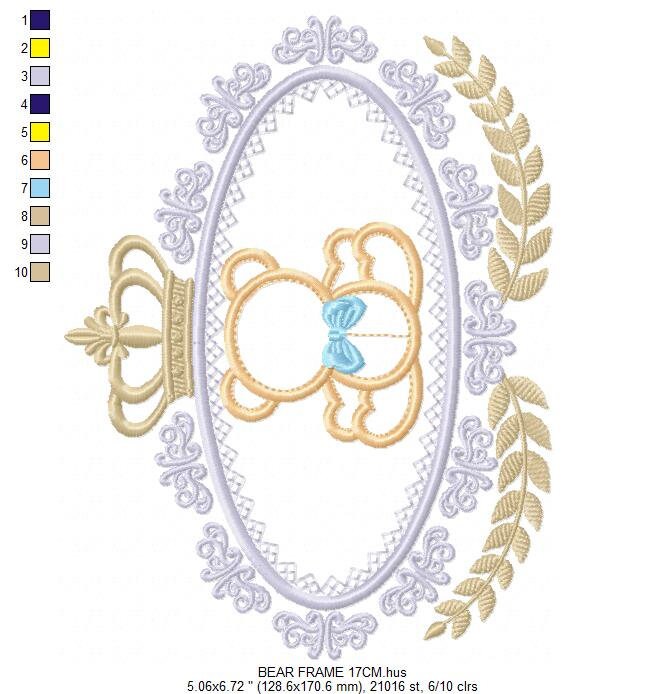 Bear embroidery designs - Laurel embroidery design machine embroidery pattern - Bear wreath embroidery bear design - newborn nursery deco - Marcia Embroidery