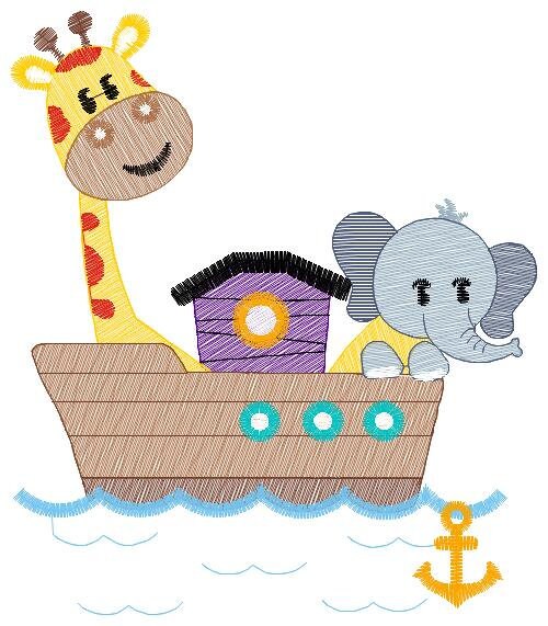 Safari embroidery designs - Animals embroidery design machine embroidery pattern - Giraffe embroidery file - elephant embroidery download