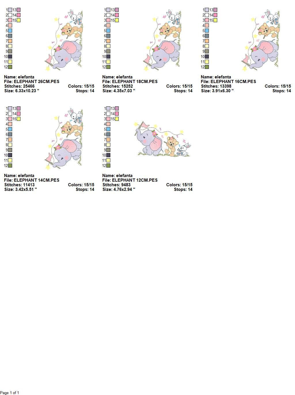 Animal band embroidery designs - Musical animals embroidery design machine embroidery pattern -  Elephant embroidery file - Bear and Rabbit