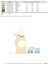 Load image into Gallery viewer, Bear with train embroidery designs - Bear embroidery design machine embroidery pattern - Baby boy embroidery file - instant download train
