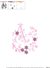 Charger l&#39;image dans la galerie, Alphabet embroidery designs set - Floral Letters embroidery Design - Monogram embroidery machine embroidery file - Letters with flowers
