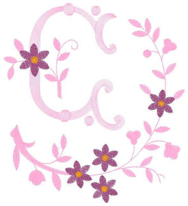 Alphabet embroidery designs set - Floral Letters embroidery Design - Monogram embroidery machine embroidery file - Letters with flowers