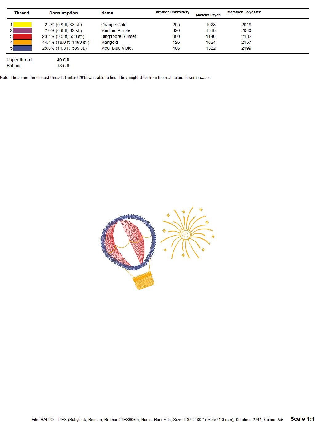 Ballon embroidery designs - Hot air balloon embroidery design machine embroidery pattern - Firework embroidery - instant download Marcia Embroidery