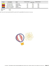 Carica l&#39;immagine nel visualizzatore di Gallery, Ballon embroidery designs - Hot air balloon embroidery design machine embroidery pattern - Firework embroidery - instant download
