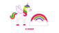 Unicorn embroidery designs - Baby Girl embroidery design machine embroidery pattern - Magical rainbow Fantasy embroidery download file pes