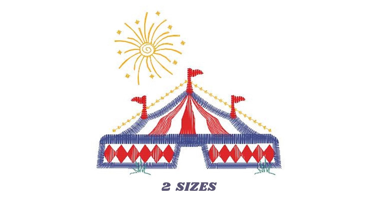 Circus embroidery design - Fair embroidery designs machine embroidery pattern - Baby boy embroidery file - instant download digital file