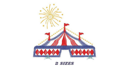 Circus embroidery design - Fair embroidery designs machine embroidery pattern - Baby boy embroidery file - instant download digital file
