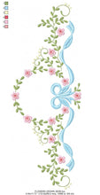 Load image into Gallery viewer, Lace embroidery designs - Laurel Wreath embroidery design machine embroidery pattern - Flowers embroidery file Monogram frame pes download
