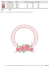 Laden Sie das Bild in den Galerie-Viewer, Monogram Frame embroidery designs - Flower embroidery design machine embroidery pattern - Rose frame embroidery file - instant download pes
