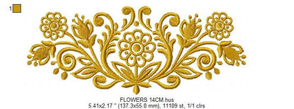 Flowers embroidery designs - Roses embroidery design machine embroidery pattern - Entwined roses embroidery file - instant download towel Marcia Embroidery