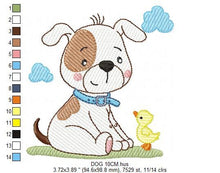 Cargar imagen en el visor de la galería, Dogs embroidery designs - Dog embroidery design machine embroidery pattern - Puppy embroidery file -  baby boy embroidery instant download
