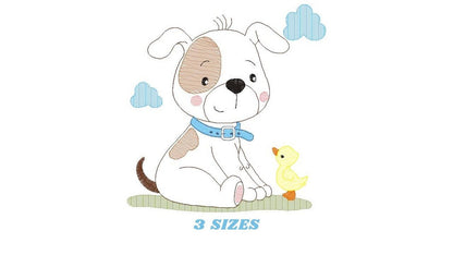 Dogs embroidery designs - Dog embroidery design machine embroidery pattern - Puppy embroidery file -  baby boy embroidery instant download - Marcia Embroidery