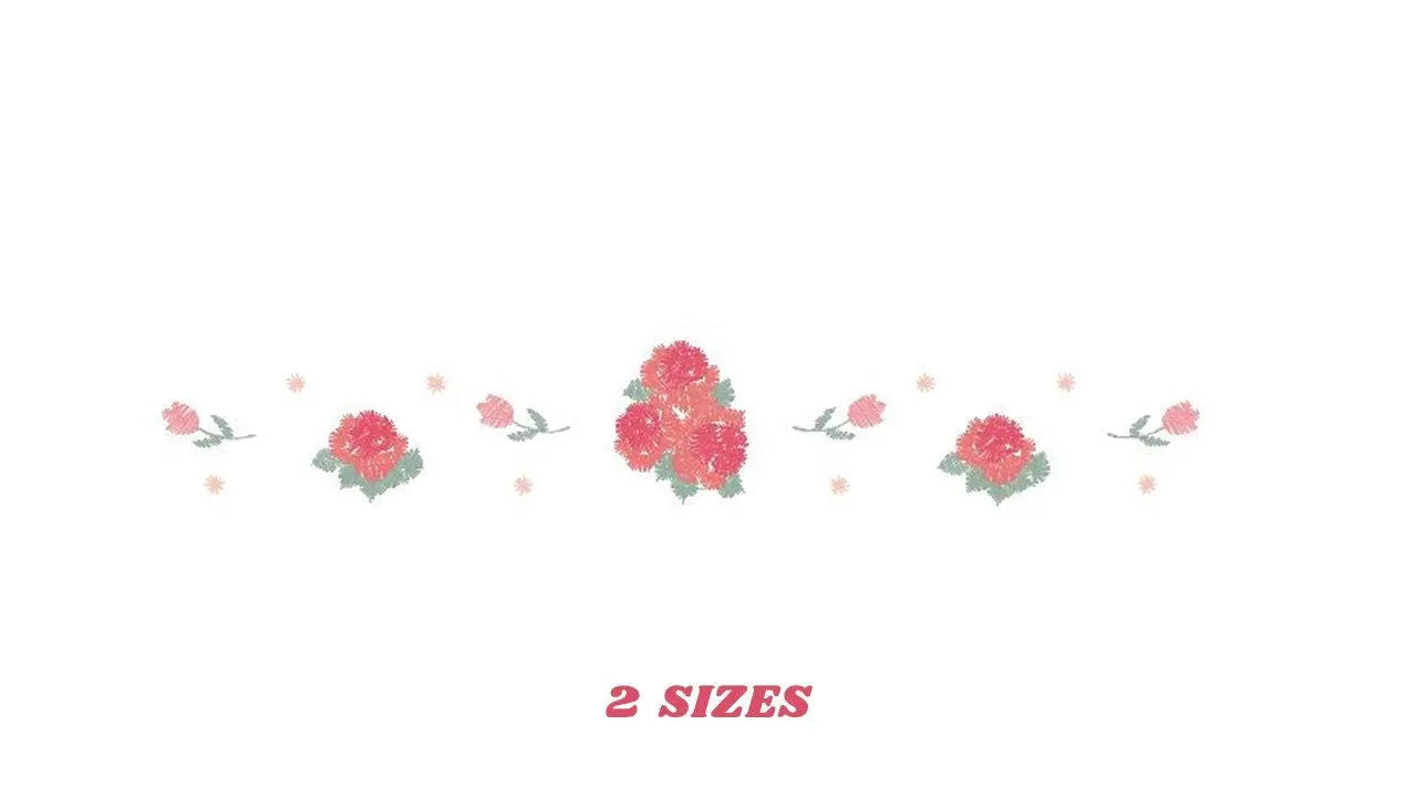 Flowers embroidery designs - Roses embroidery design machine embroidery pattern - Towel embroidery file - instant download kitchen home pes Marcia Embroidery