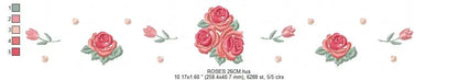 Flowers embroidery designs - Roses embroidery design machine embroidery pattern - Towel embroidery file - instant download kitchen home pes Marcia Embroidery