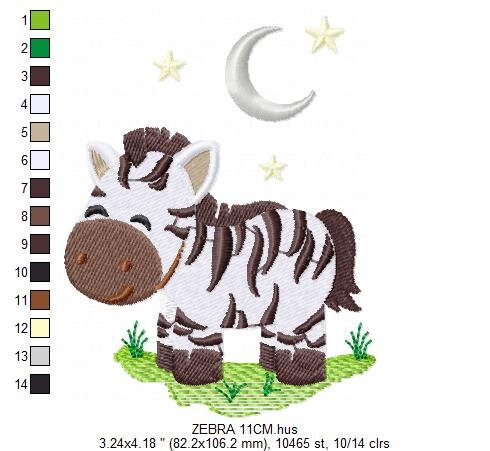 Zebra embroidery designs -  Safari Animal embroidery design machine embroidery pattern - Boy embroidery file - instant digital download pes