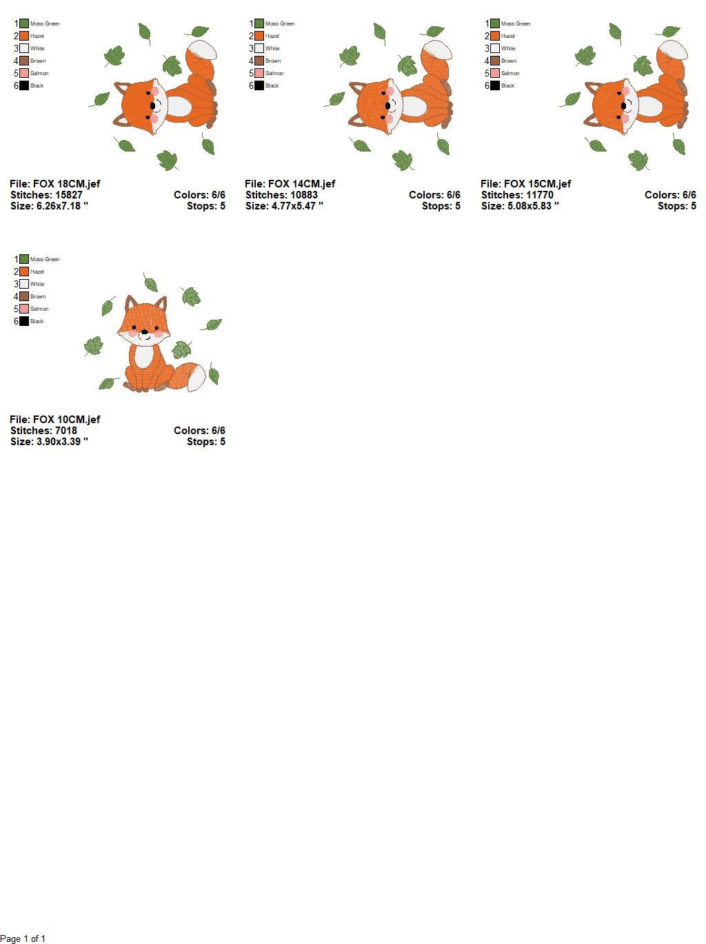 Fox embroidery designs - Red Fox embroidery design machine embroidery pattern - Woodland Animal embroidery file - Baby boy design pes jef