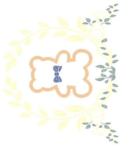 Bear embroidery designs - Laurel embroidery design machine embroidery pattern - wreath king bear applique design - baby boy embroidery file Marcia Embroidery