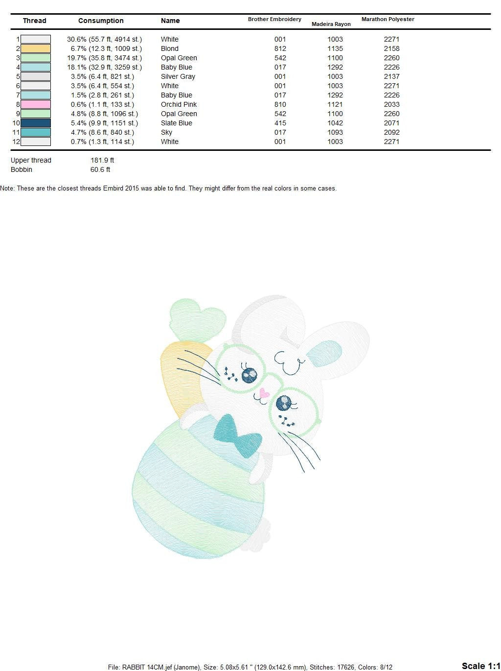 Easter Bunny embroidery design - Easter Egg embroidery designs machine embroidery pattern - Baby girl embroidery file - Rabbit embroidery - Marcia Embroidery