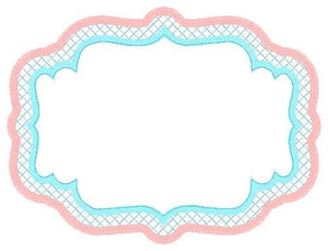 Frame embroidery designs set - Frame Applique Design Shape Embroidery Machine embroidery pattern - Monogram quilt instant download digital