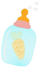 Load image into Gallery viewer, Baby bottle embroidery design - Newborn embroidery designs machine embroidery pattern - Baby embroidery file girl embroidery bambino pes jef
