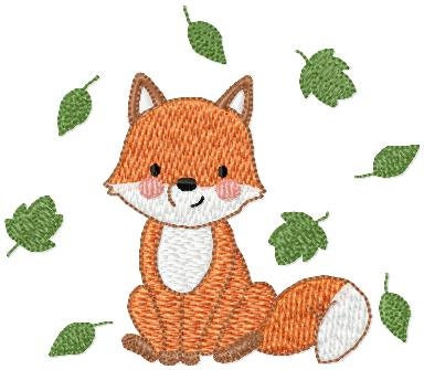 Fox embroidery designs - Red Fox embroidery design machine embroidery pattern - Woodland Animal embroidery file - Baby boy design pes jef