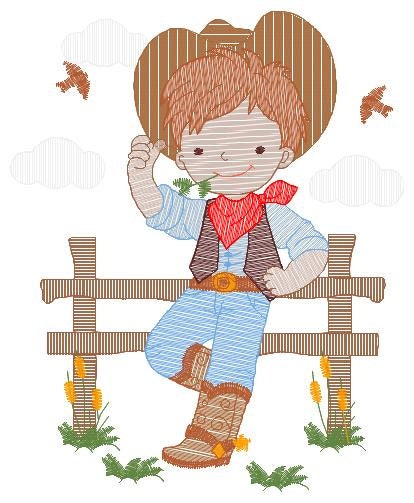 Cowboy embroidery design - Baby Boy embroidery designs machine embroidery pattern - wrangler embroidery file - Farm horse rancher buckaroo Marcia Embroidery