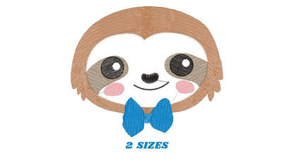 Sloth embroidery designs - Baby boy embroidery design machine embroidery pattern - Sloth with tie embroidery file - digital download pes Marcia Embroidery