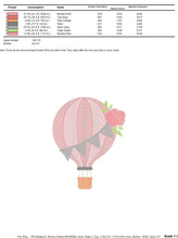 Carica l&#39;immagine nel visualizzatore di Gallery, Balloon embroidery designs - Hot air balloon embroidery design machine embroidery pattern - Sky clouds embroidery file - instant download
