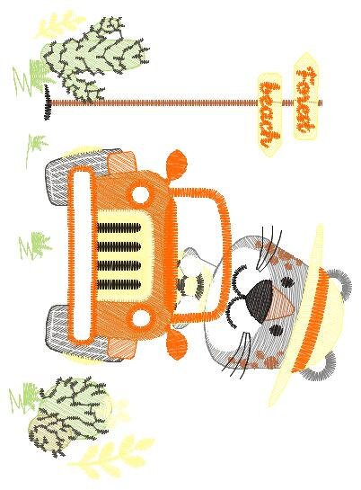 Tiger embroidery design - Animal embroidery designs machine embroidery pattern - Baby boy embroidery - Safari embroidery file Towel Shirt