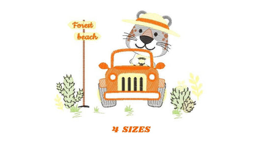 Tiger embroidery design - Animal embroidery designs machine embroidery pattern - Baby boy embroidery - Safari embroidery file Towel Shirt