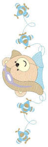 Bear embroidery designs - Airplane embroidery design machine embroidery pattern - Teddy bear embroidery file - Bear Pilot embroidery digital