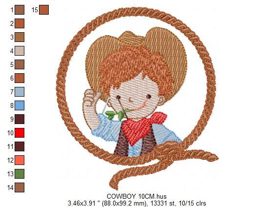 Cowboy embroidery design - Baby Boy embroidery designs machine embroidery pattern - wrangler embroidery file - Farm horse rancher buckaroo Marcia Embroidery