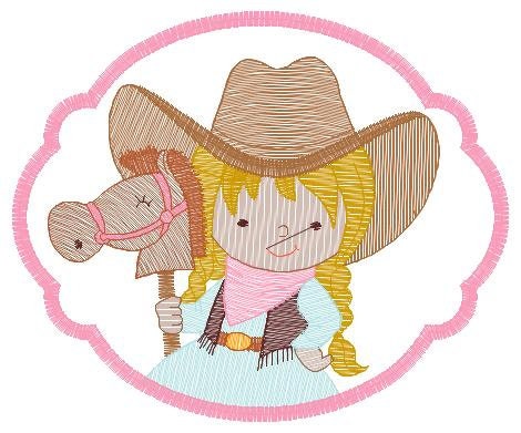 Cowboy embroidery design - Cowgirl embroidery designs machine embroidery pattern - wrangler embroidery file - Farm horse rancher buckaroo Marcia Embroidery