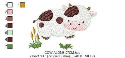 Cows ranch embroidery design - Farm fence embroidery designs machine embroidery pattern - Farm embroidery file - Boy embroidery download jef - Marcia Embroidery