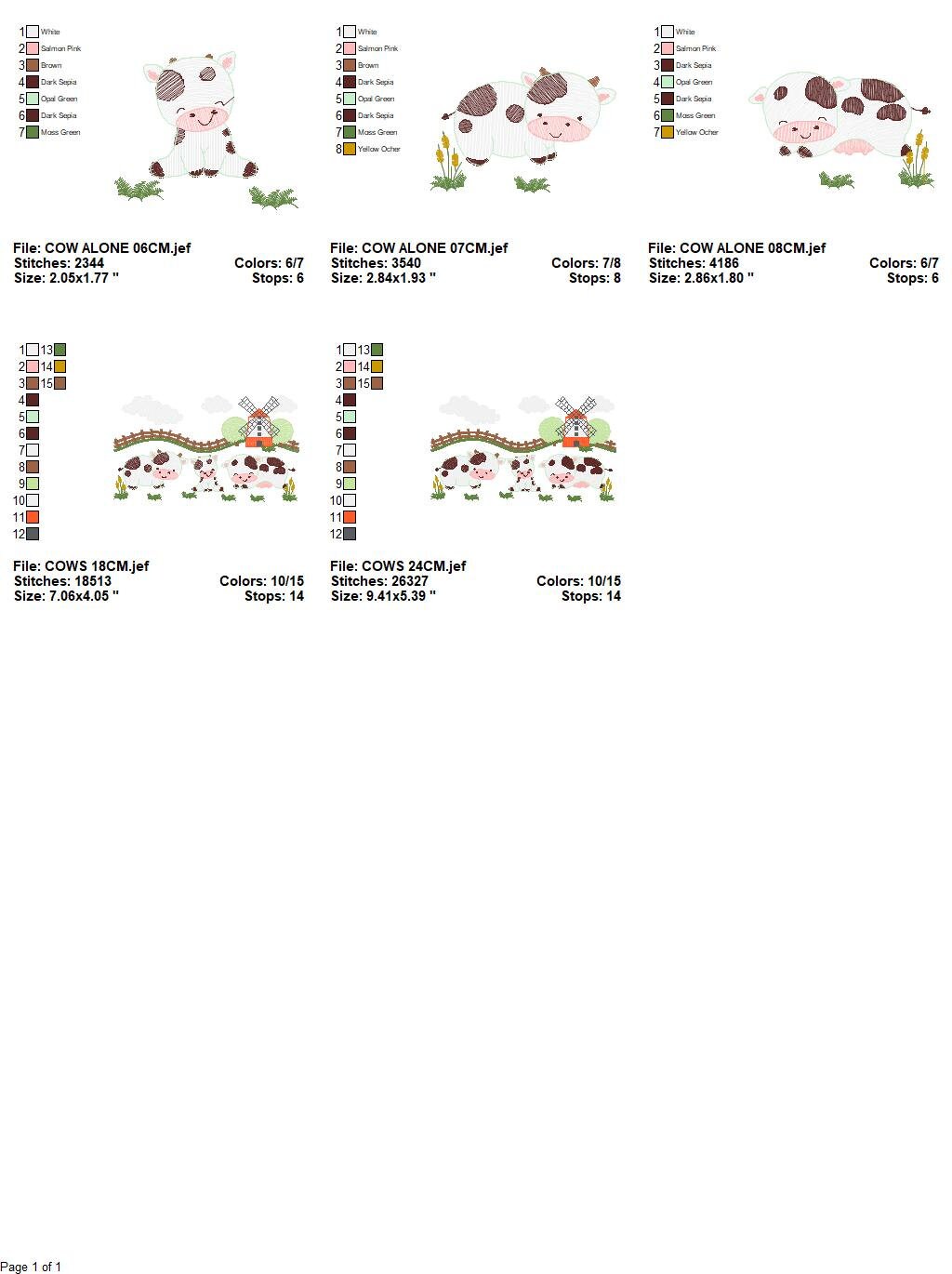 Cows ranch embroidery design - Farm fence embroidery designs machine embroidery pattern - Farm embroidery file - Boy embroidery download jef - Marcia Embroidery