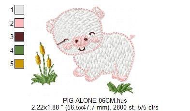 Pig embroidery design - Animal ranch embroidery designs machine embroidery pattern - Hog Farm embroidery file - instant digital download pes - Marcia Embroidery