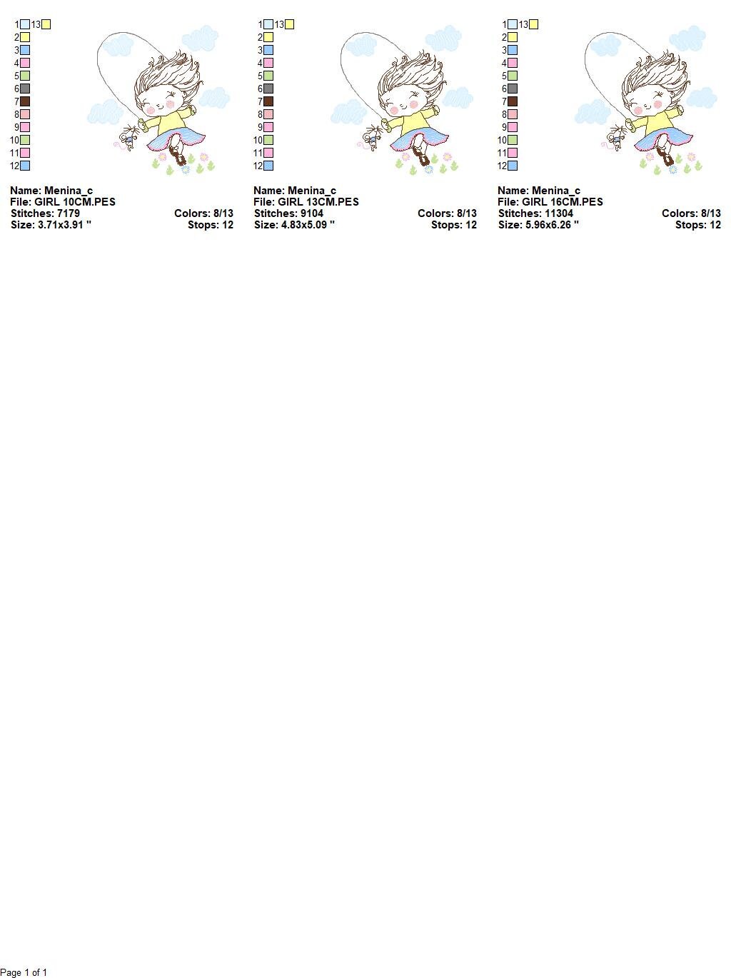 Baby girl embroidery designs - Children embroidery design machine embroidery pattern - girl with flower embroidery file  princess embroidery