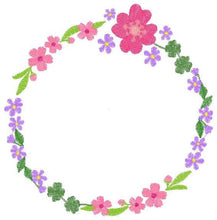 Load image into Gallery viewer, Floral Monogram Frame embroidery designs - Flower embroidery design machine embroidery pattern - Flowers Laurel embroidery file download
