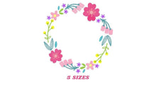 Load image into Gallery viewer, Monogram Frame embroidery designs - Flower embroidery design machine embroidery pattern - Floral embroidery file - baby girl embroidery pes
