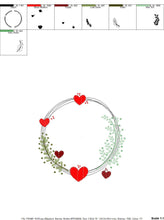 Carica l&#39;immagine nel visualizzatore di Gallery, Monogram Frame embroidery designs - Heart embroidery design machine embroidery pattern - Valentines embroidery file - baby girl embroidery
