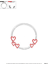 Laden Sie das Bild in den Galerie-Viewer, Heart Monogram Frame embroidery designs - Hearts embroidery design machine embroidery pattern - Wedding embroidery file baby girl embroidery
