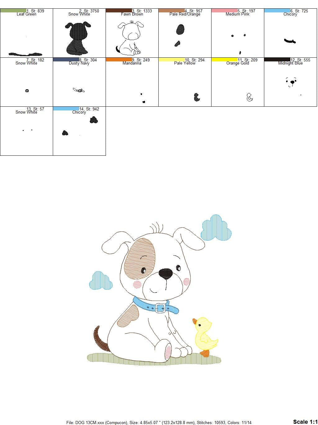 Dogs embroidery designs - Dog embroidery design machine embroidery pattern - Puppy embroidery file -  baby boy embroidery instant download - Marcia Embroidery
