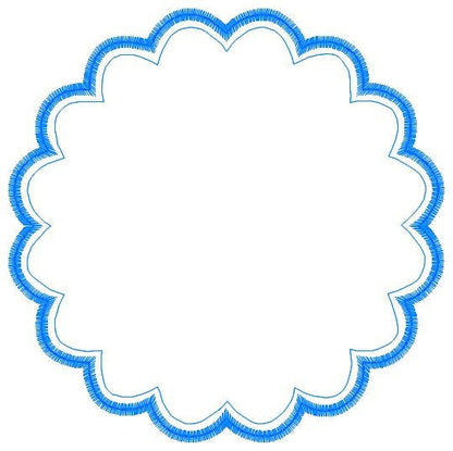 Frame embroidery designs set - Frame Applique Design Shape Embroidery Machine embroidery pattern - Curly Monogram Form - instant download