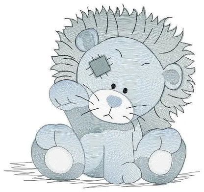 Patched Lion embroidery designs - Safari embroidery design machine embroidery pattern - Baby boy embroidery file - Lion embroidery download Marcia Embroidery