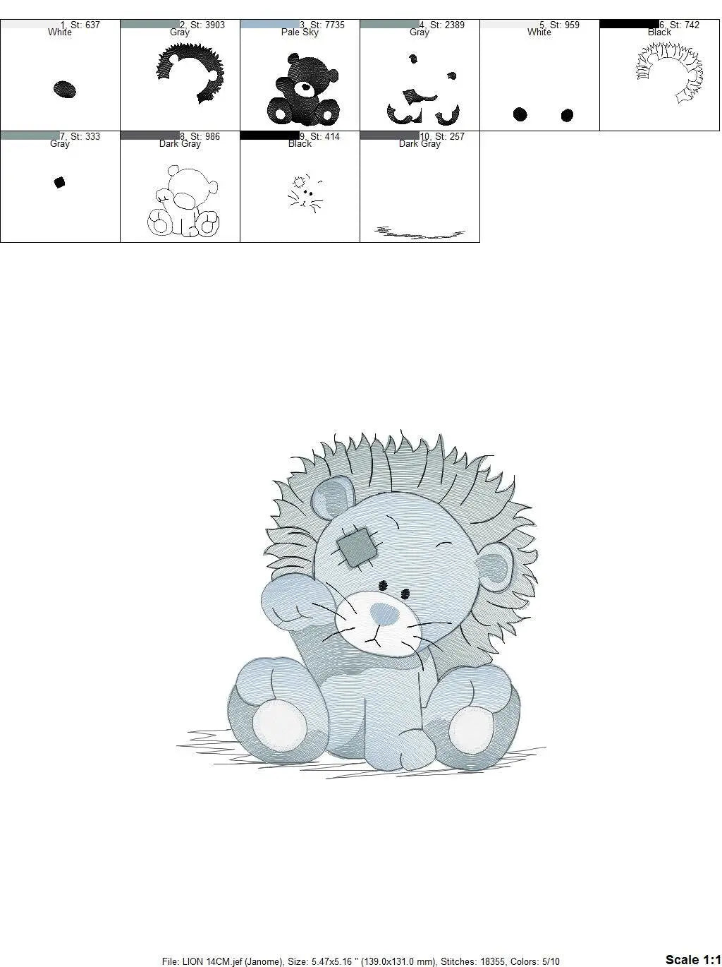 Patched Lion embroidery designs - Safari embroidery design machine embroidery pattern - Baby boy embroidery file - Lion embroidery download Marcia Embroidery