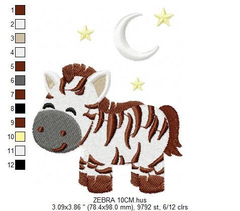 Zebra embroidery designs -  Safari Animal embroidery design machine embroidery pattern - Boy embroidery file - instant digital download pes